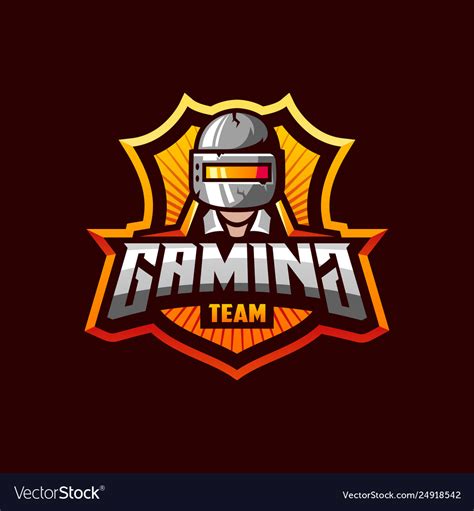 Awesome Logo Template For Pubg Gaming Sport Team Vector Image