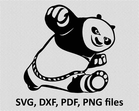 Kung Fu Panda Svg Panda Face Cut Files Svg Studio Studio3 Etsy
