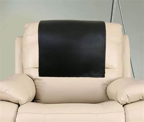 Genuine Leather Recliner Headrest Cover Furniture Protector Etsy