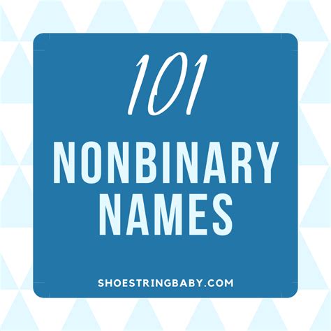 101 Nonbinary Names Cool And Androgynous Ideas