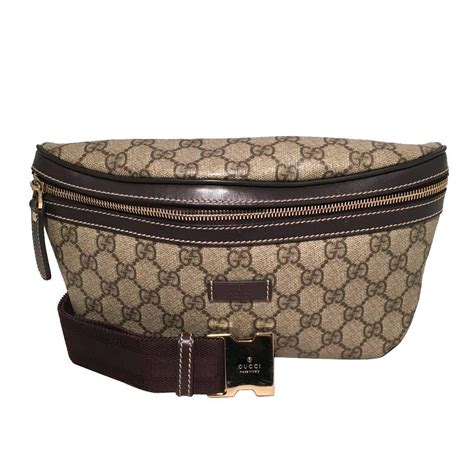 Gucci Monogram Canvas Belt Bag Fanny Bag Waist Bag For Sale At 1stdibs