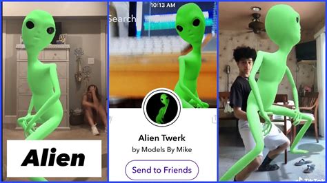 Alien Dance On Tiktok From Snapchat Filter Youtube