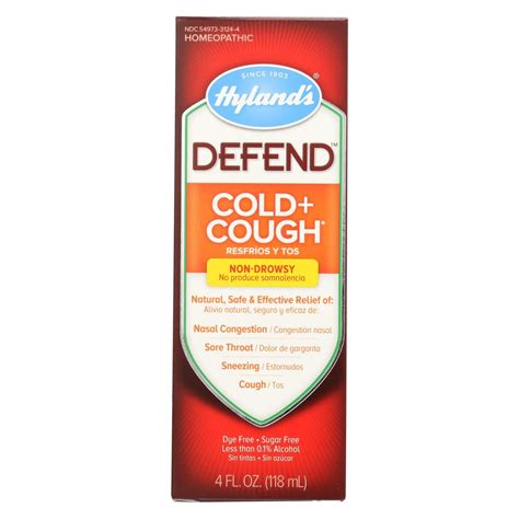 Kitty has a runny nose. Hylands Homeopathic Hyland's Defend - Cold And Cough - 4 ...