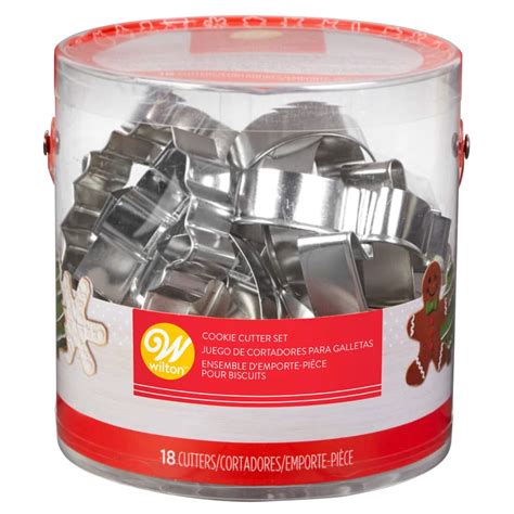 Wilton Holiday Metal Cookie Cutter Set 18 Pc Canadian Tire