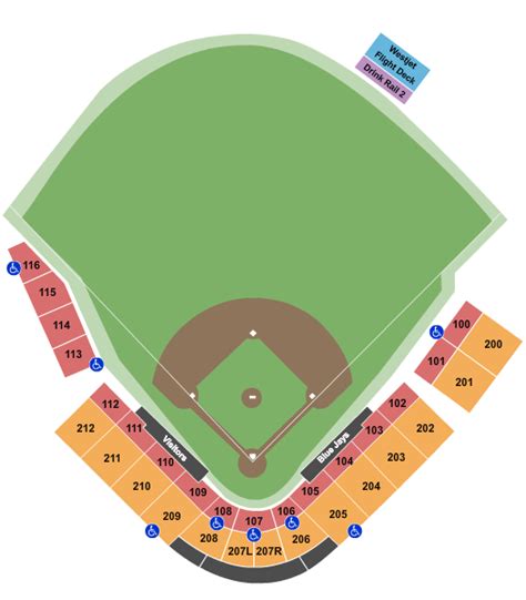 Td Ballpark Seating Chart And Seat Maps Dunedin