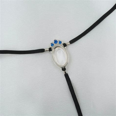 Sapphire Crystal Jeweled Clitoris G String Jewelry