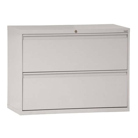 Sandusky 800 Series 42 In W 2 Drawer Full Pull Lateral File Cabinet In
