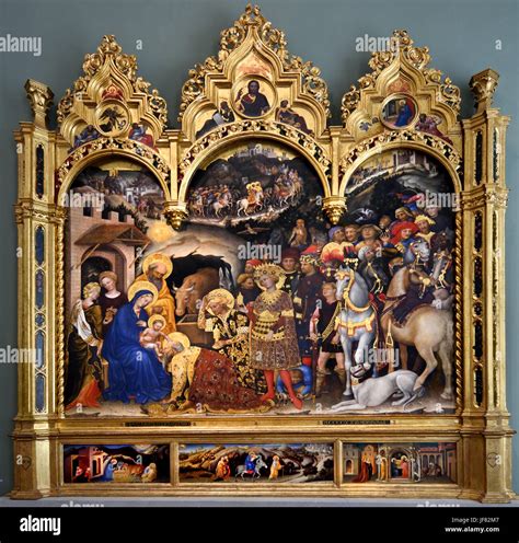 The Adoration Of The Magi 1423 Gentile Da Fabriano 13701427 Birth