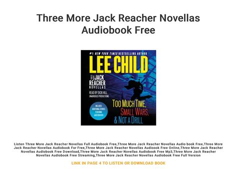Three More Jack Reacher Novellas Audiobook Free By Chiesayaka Issuu
