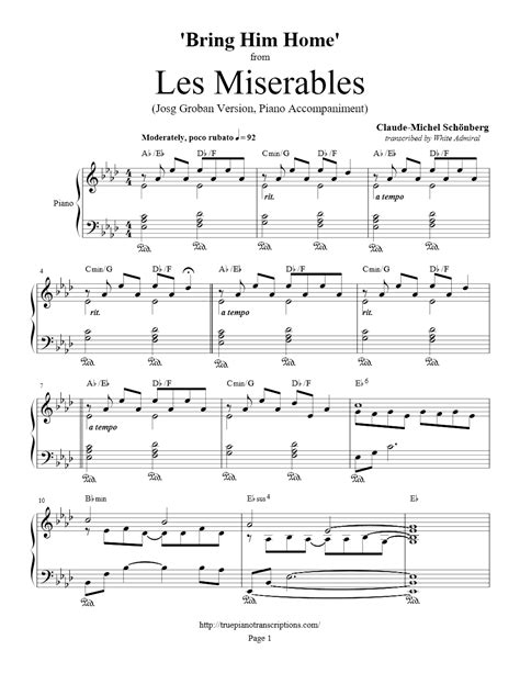 Rar S Score Les Miserables By Schonberg Orchestra Score Epub Ebook Free