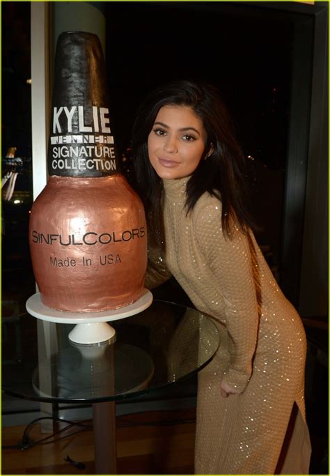 Kylie Jenner Celebrates New Line Of Sinful Colors Nail Polishes Photo Kylie Jenner