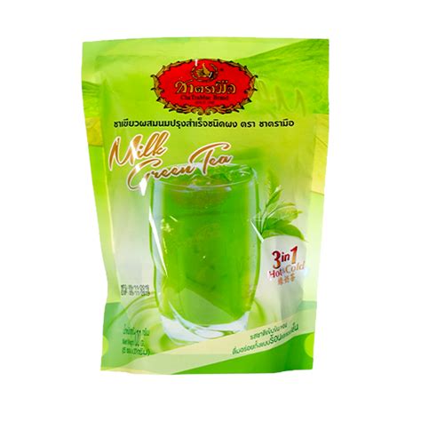 Cha Tra Mue Milk Green Tea 3 In 1 Milk Tea Powder Pack Of 5 Individual Servings 100 Grams