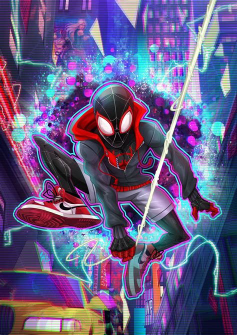 Puekkers On Twitter Spiderman Into The Spider Verse Fan Art Done