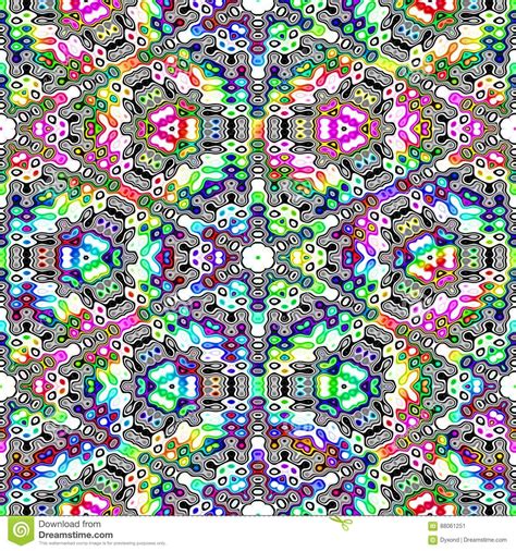 Abstract Multicolor Mosaic Pattern Colorful Ornate Texture Background