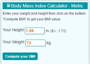 How To Calculate Bmi Given Height Cms And Weight Kilo