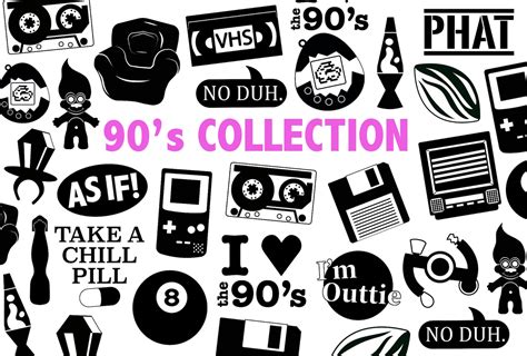 90s Svg Collection 90s Clipart Cut Files And 90s Etsy