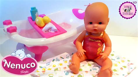 mi pequeño nenuco con su bañera abrimos el juguete nuevo de nenuco y bañamos a la bebé youtube