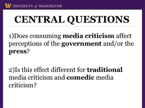 The Effect Of Media Self Criticism On Confidence In The Press And The