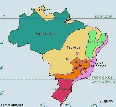 Mapa Dos Climas Do Brasil