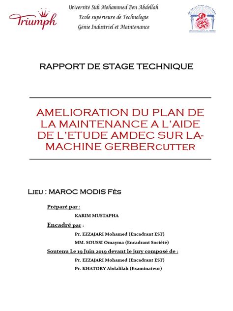 Rapport De Stage Technique Pdf Gestion Des Ressources Humaines