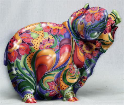 Floral Hand Painted Piggy Bank Cindy Lysonski Designi Like The