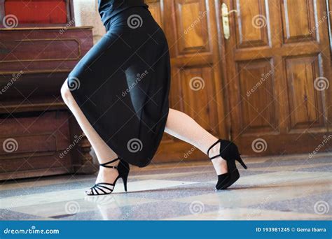 Legs Of Woman Tango Dancer In Pose Stock Image Image Of Latin Modern