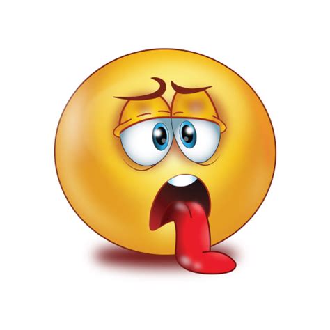 Sick Face With Long Tongue Emoji