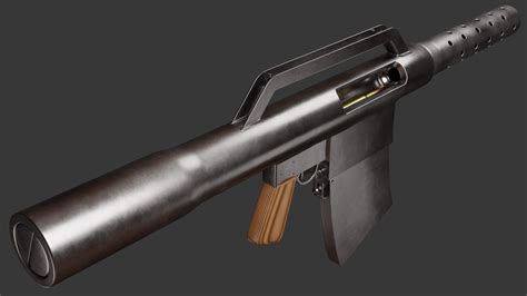 Cartel Diy Open Bolt Automatic 50 Bmg Rifle A Simple 3d Model Based