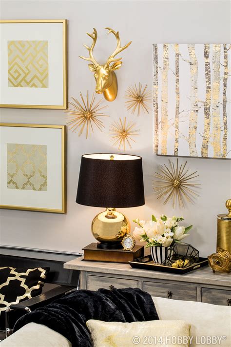 Black And Gold The Perfect Modern Pieces To Bring Your Home Up To Par Gold Wall Decor Gold