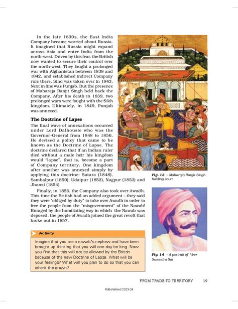 Ncert Book Class Social Science Chapter From Trade To Territory The
