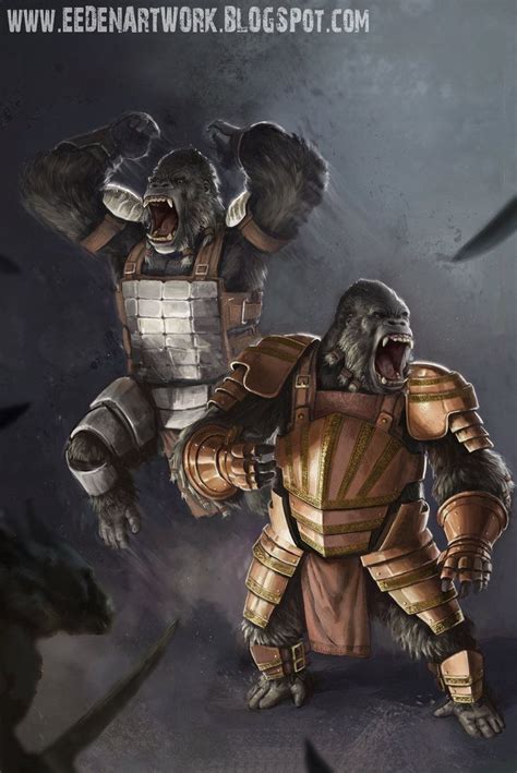 Gorilla Guardians By Eedenartwork On Deviantart Gorillas Art Fantasy