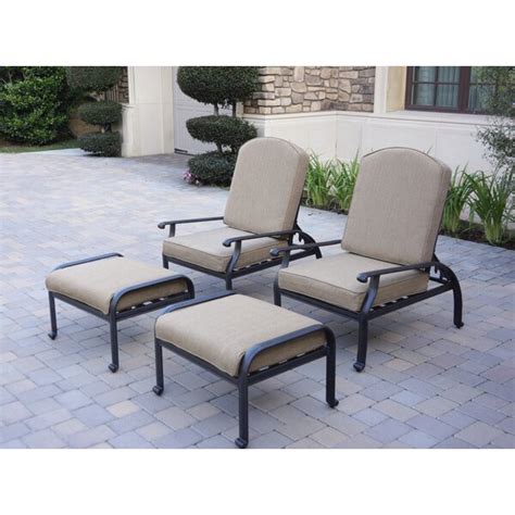 Three Posts™ Lebanon Recliner Patio Chair With Cushions And Ottoman