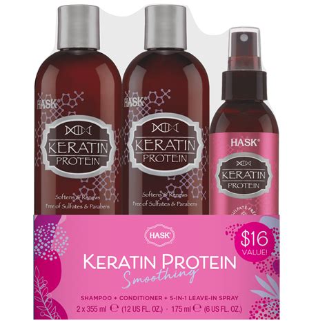 16 Value Hask Keratin Protein Smoothing Shampoo 12 Fl Oz