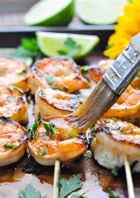Serve on brown paper bags, if desired. Marinated Grilled Shrimp - The Seasoned Mom