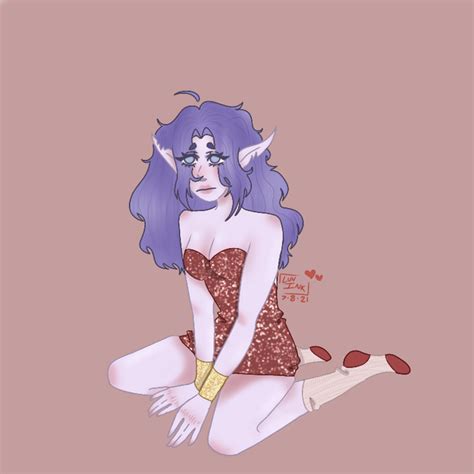 [oc][art] My Girlfriends Character Drawn By Her She Was Too Shy To Post It Herself R Dnd