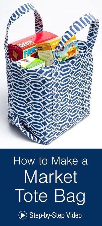 How To Make A Market Tote Bag Sewing Projects For Beginners