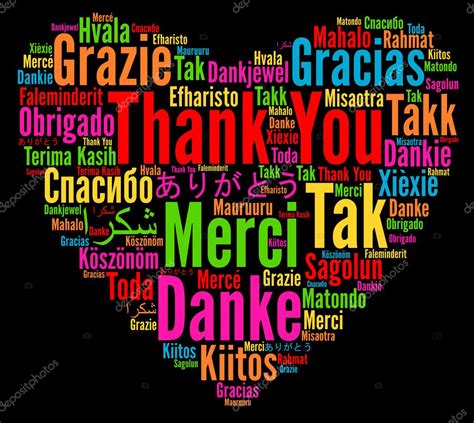 Thank You Word Cloud In Different Languages High Res Vector Graphic Images