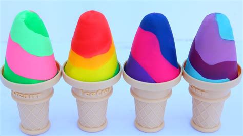 Delicious Play Doh Ice Cream Cone Modelling Clay Doh Youtube