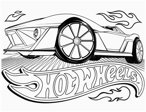 Hot Wheels Racing League: Hot Wheels Coloring Pages - Set 4