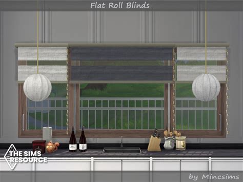 The Sims Resource Flat Roll Blinds