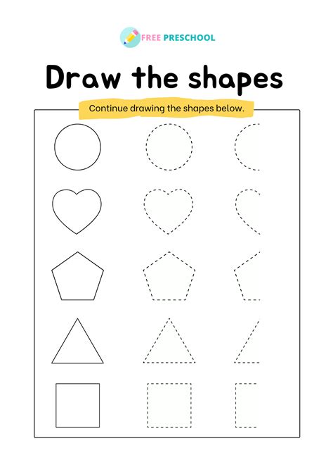 Worksheets For Kindergarten Shapes Printable Kindergarten Worksheets