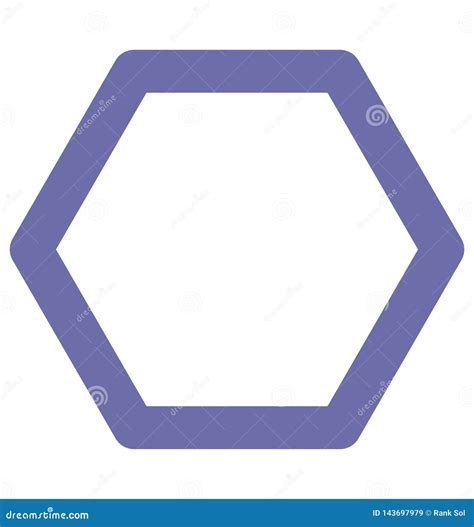Hexagon Isolated Vector Icon Which Can Easily Modified Or Edit Stock