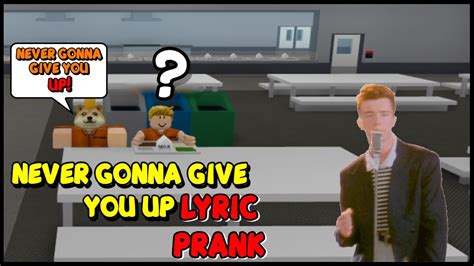 If you are looking for more roblox song ids then we recommend you to use bloxids.com which has over 125,000 songs in the database. Rick Astley - Never Gonna Give You Up ROBLOX LYRIC PRANK ...