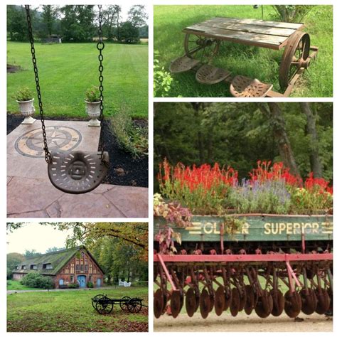 10 Artistic Farm Equipment Repurposing Ideas For Home And Garden Decor