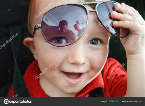 Portrait Baby Boy Sunglasses Crete Greece Stock Photo By ©bruno135