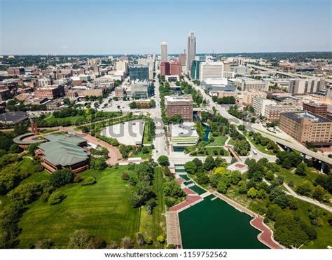 Aerial Photography Downtown Omaha Skyline Stock Photo Edit Now 1159752562