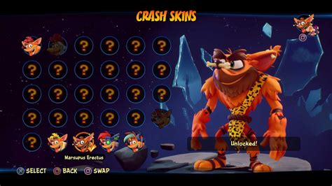 Crash Bandicoot 4 Its About Time All Skins And How To Unlock Them