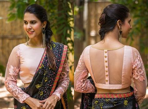 Boat Neck Blouse Designs For Traditional Indian Outfits