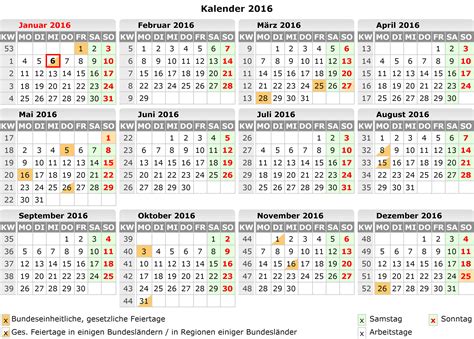 Kalender 2016 Zum Ausdrucken Kostenlos