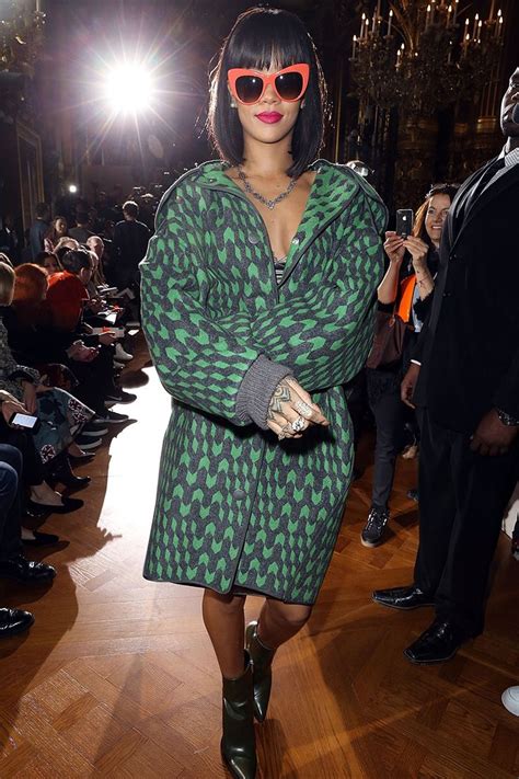 Rihanna Style X Stella Mccartney Show X Paris Fashion Week 2014 With